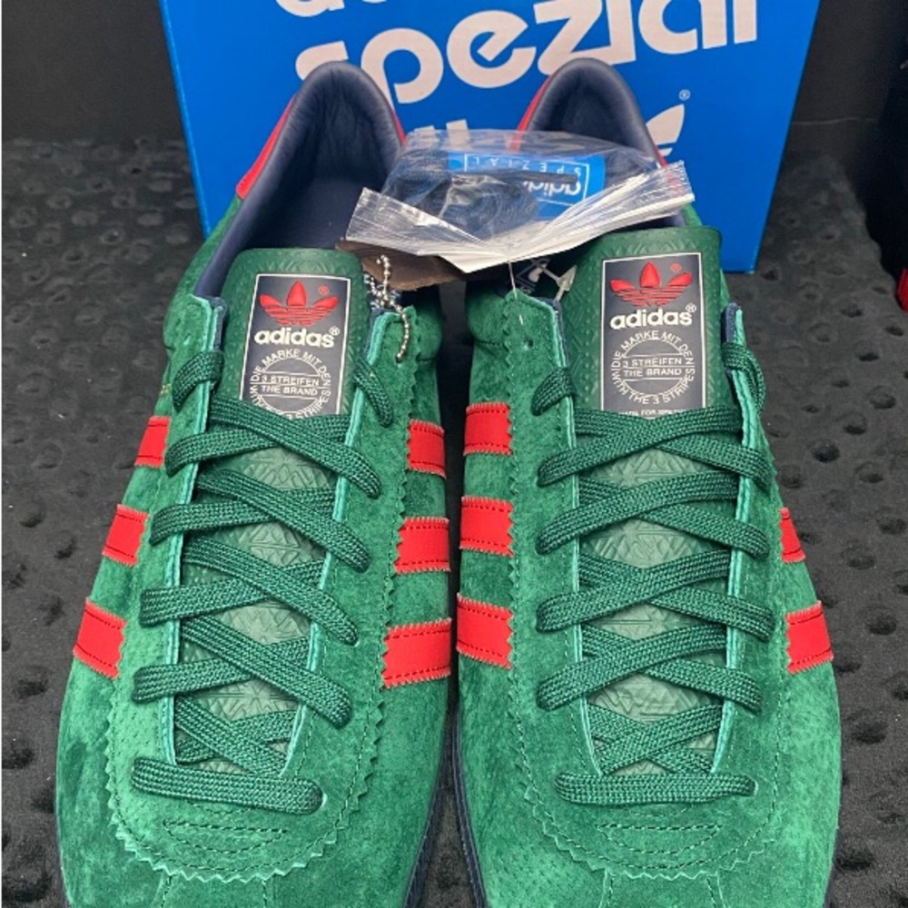 Gary Aspden adidas Originals Blackburn SPZL “Collegiate Green/Scarlet” RARE SIZE - Picture 6 of 10